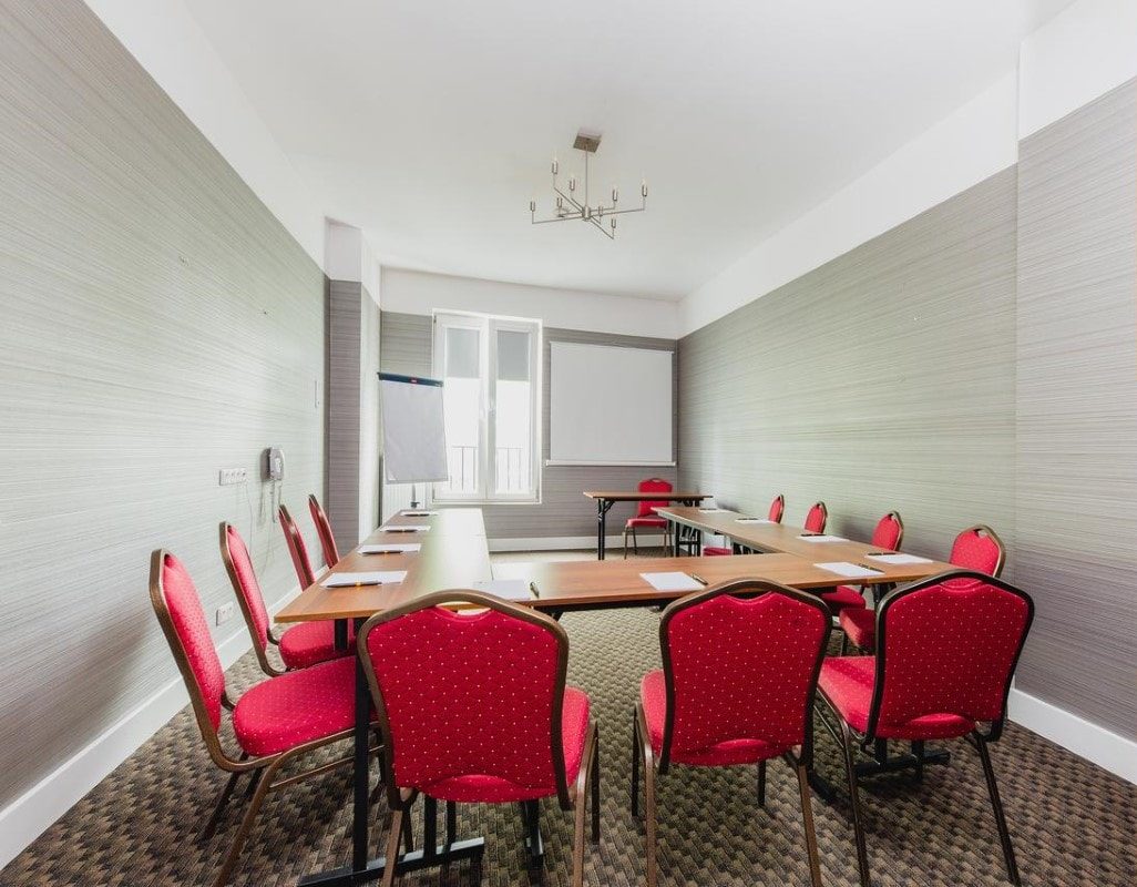 konferencje-warsztatowa Sala balowo-bankietowa na parterze hotelu; aranżacja: 320 osób 'kinowo'